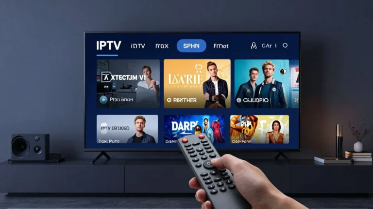 Tivimate app IPTV interface on a TV screen.